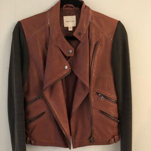 Silence + Noise faux leather jacket